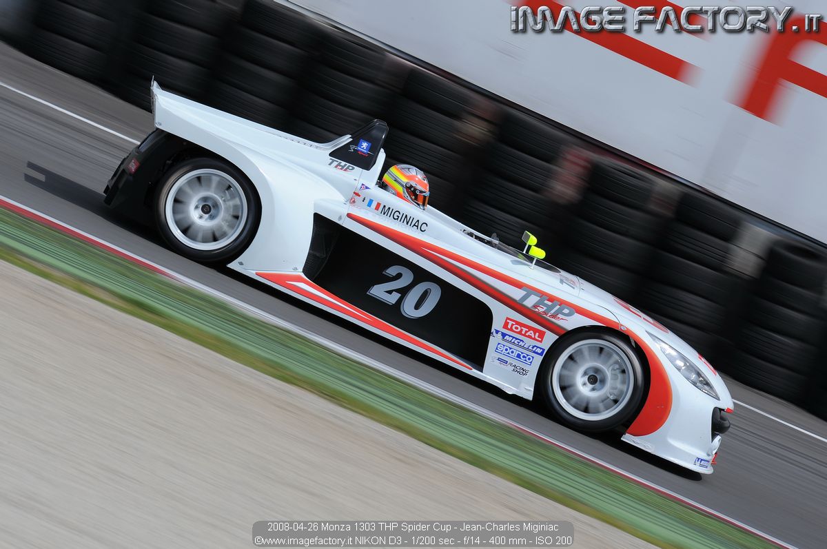 2008-04-26 Monza 1303 THP Spider Cup - Jean-Charles Miginiac
